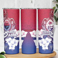 Guam Gadao Skinny Tumbler Hafa Adai Micronesian Tribal Pattern