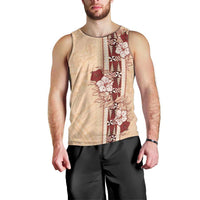 Tonga Language Week Men Tank Top Hibiscus Tongan Ngatu Pattern