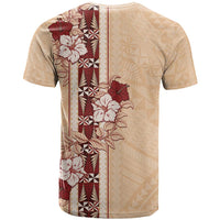 Tonga Language Week T Shirt Hibiscus Tongan Ngatu Pattern LT05 - Polynesian Pride