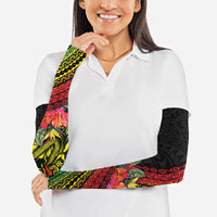 Retro Hawaiian Singer Arm Sleeves Polynesian Style Tropical Flowers LT05 - Polynesian Pride
