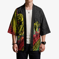 Retro Hawaiian Singer Kimono Polynesian Style Tropical Flowers LT05 - Polynesian Pride