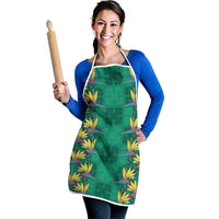 Hawaii Waikiki King Apron Green Quilt With Pua Manu LT05 - Polynesian Pride