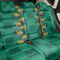 Hawaii Waikiki King Back Car Seat Cover Green Quilt With Pua Manu LT05 - Polynesian Pride