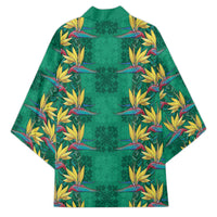 Hawaii Waikiki King Kimono Green Quilt With Pua Manu LT05 - Polynesian Pride