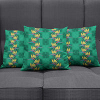 Hawaii Waikiki King Pillow Cover Green Quilt With Pua Manu LT05 - Polynesian Pride