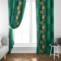 Hawaii Waikiki King Window Curtain Green Quilt With Pua Manu LT05 - Polynesian Pride