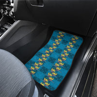 Hawaii Waikiki King Car Mats Blue Quilt With Pua Manu LT05 - Polynesian Pride
