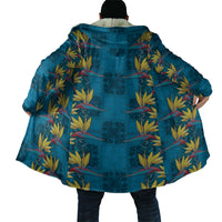 Hawaii Waikiki King Cloak Blue Quilt With Pua Manu LT05 - Polynesian Pride