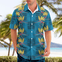 Hawaii Waikiki King Hawaiian Shirt Blue Quilt With Pua Manu LT05 - Polynesian Pride