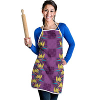 Hawaii Waikiki King Apron Purple Quilt With Pua Manu LT05 - Polynesian Pride