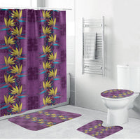 Hawaii Waikiki King Bathroom Set Purple Quilt With Pua Manu LT05 Bathroom Set (4 pcs) Purple - Polynesian Pride