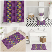 Hawaii Waikiki King Bathroom Set Purple Quilt With Pua Manu LT05 - Polynesian Pride
