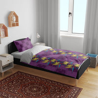 Hawaii Waikiki King Bedding Set Purple Quilt With Pua Manu LT05 - Polynesian Pride