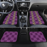 Hawaii Waikiki King Car Mats Purple Quilt With Pua Manu LT05 Set 4pcs Purple - Polynesian Pride