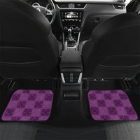Hawaii Waikiki King Car Mats Purple Quilt With Pua Manu LT05 Set 2pcs - Back Purple - Polynesian Pride