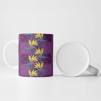 Hawaii Waikiki King Ceramic Mug Purple Quilt With Pua Manu LT05 - Polynesian Pride