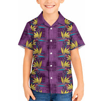 Hawaii Waikiki King Hawaiian Shirt Purple Quilt With Pua Manu LT05 - Polynesian Pride