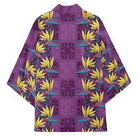 Hawaii Waikiki King Kimono Purple Quilt With Pua Manu LT05 - Polynesian Pride