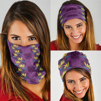 Hawaii Waikiki King Neck Gaiter Purple Quilt With Pua Manu LT05 - Polynesian Pride