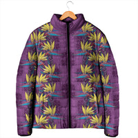 Hawaii Waikiki King Padded Jacket Purple Quilt With Pua Manu LT05 - Polynesian Pride