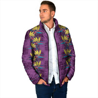 Hawaii Waikiki King Padded Jacket Purple Quilt With Pua Manu LT05 - Polynesian Pride