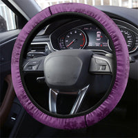 Hawaii Waikiki King Steering Wheel Cover Purple Quilt With Pua Manu LT05 - Polynesian Pride