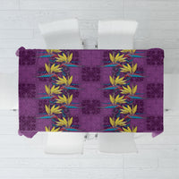 Hawaii Waikiki King Tablecloth Purple Quilt With Pua Manu LT05 Purple - Polynesian Pride