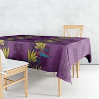 Hawaii Waikiki King Tablecloth Purple Quilt With Pua Manu LT05 - Polynesian Pride
