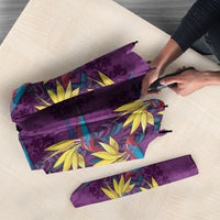 Hawaii Waikiki King Umbrella Purple Quilt With Pua Manu LT05 - Polynesian Pride