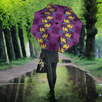 Hawaii Waikiki King Umbrella Purple Quilt With Pua Manu LT05 - Polynesian Pride