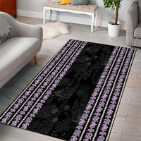 Hawaii Queen Liliuokalani Area Rug Hawaiian Lei Pua Kalaunu LT05 - Polynesian Pride