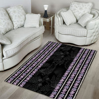 Hawaii Queen Liliuokalani Area Rug Hawaiian Lei Pua Kalaunu LT05 - Polynesian Pride