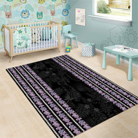 Hawaii Queen Liliuokalani Area Rug Hawaiian Lei Pua Kalaunu LT05 - Polynesian Pride