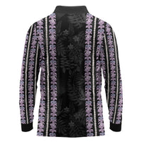 Hawaii Queen Liliuokalani Long Sleeve Polo Shirt Hawaiian Lei Pua Kalaunu LT05 - Polynesian Pride