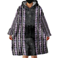 Hawaii Queen Liliuokalani Wearable Blanket Hoodie Hawaiian Lei Pua Kalaunu LT05 - Polynesian Pride