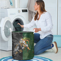 South Africa And New Zealand Laundry Basket Springboks And Kiwis Rugby Rivalry