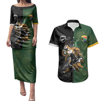 Custom South Africa And New Zealand Couples Matching Puletasi and Hawaiian Shirt Springboks And Kiwis Rugby Rivalry