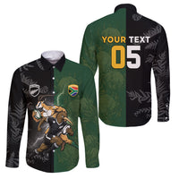 Custom South Africa And New Zealand Family Matching Summer Maxi Dress and Hawaiian Shirt Springboks And Kiwis Rugby Rivalry