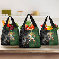 South Africa And New Zealand Grocery Bag Springboks And Kiwis Rugby Rivalry