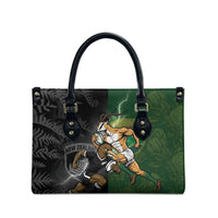 South Africa And New Zealand Leather Bag Springboks And Kiwis Rugby Rivalry