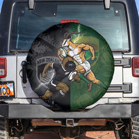 South Africa And New Zealand Spare Tire Cover Springboks And Kiwis Rugby Rivalry