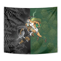 South Africa And New Zealand Tapestry Springboks And Kiwis Rugby Rivalry