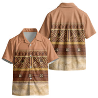 Polynesian Princess Inspired Cosplay Costume Kid Hawaiian Shirt Traditional Tapa Pattern