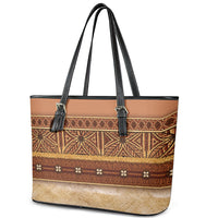 Polynesian Princess Inspired Cosplay Costume Leather Tote Bag Traditional Tapa Pattern