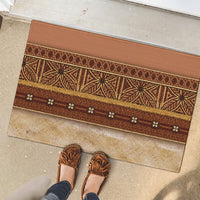 Polynesian Princess Inspired Cosplay Costume Rubber Doormat Traditional Tapa Pattern