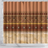 Polynesian Princess Inspired Cosplay Costume Shower Curtain Traditional Tapa Pattern