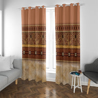 Polynesian Princess Inspired Cosplay Costume Window Curtain Traditional Tapa Pattern