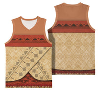 Island Elder Inspired Costume Basketball Jersey Polynesian Tribal Pattern