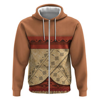 Island Elder Inspired Costume Hoodie Polynesian Tribal Pattern