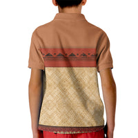 Island Elder Inspired Costume Kid Polo Shirt Polynesian Tribal Pattern
